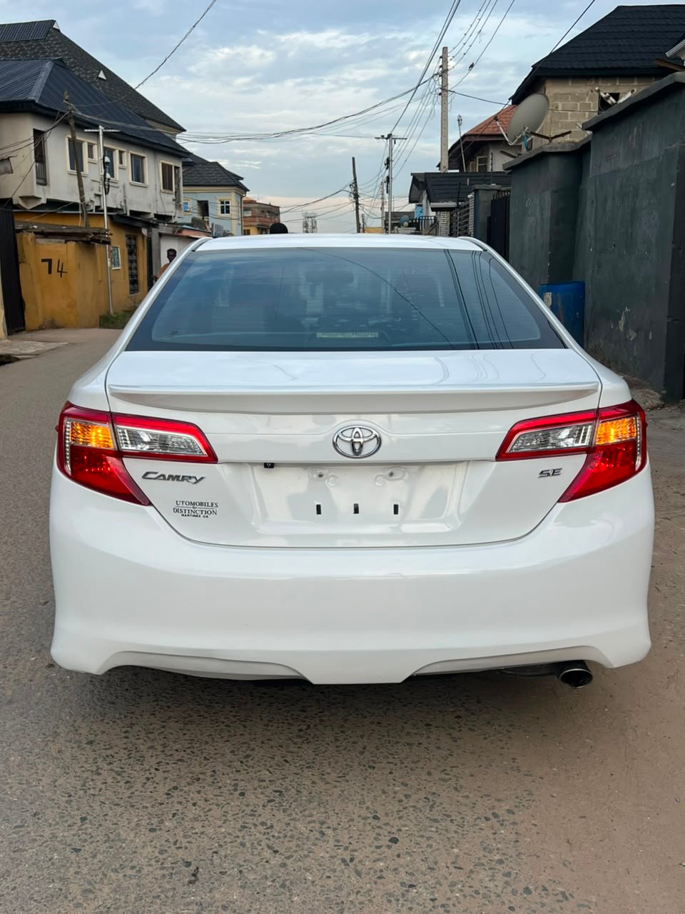 2012 Toyota Camry SE — Rear 3/4